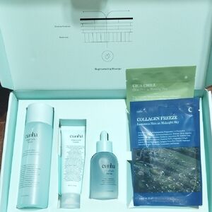 Skincare Cleanser & Exfoliant Set - Mint and White